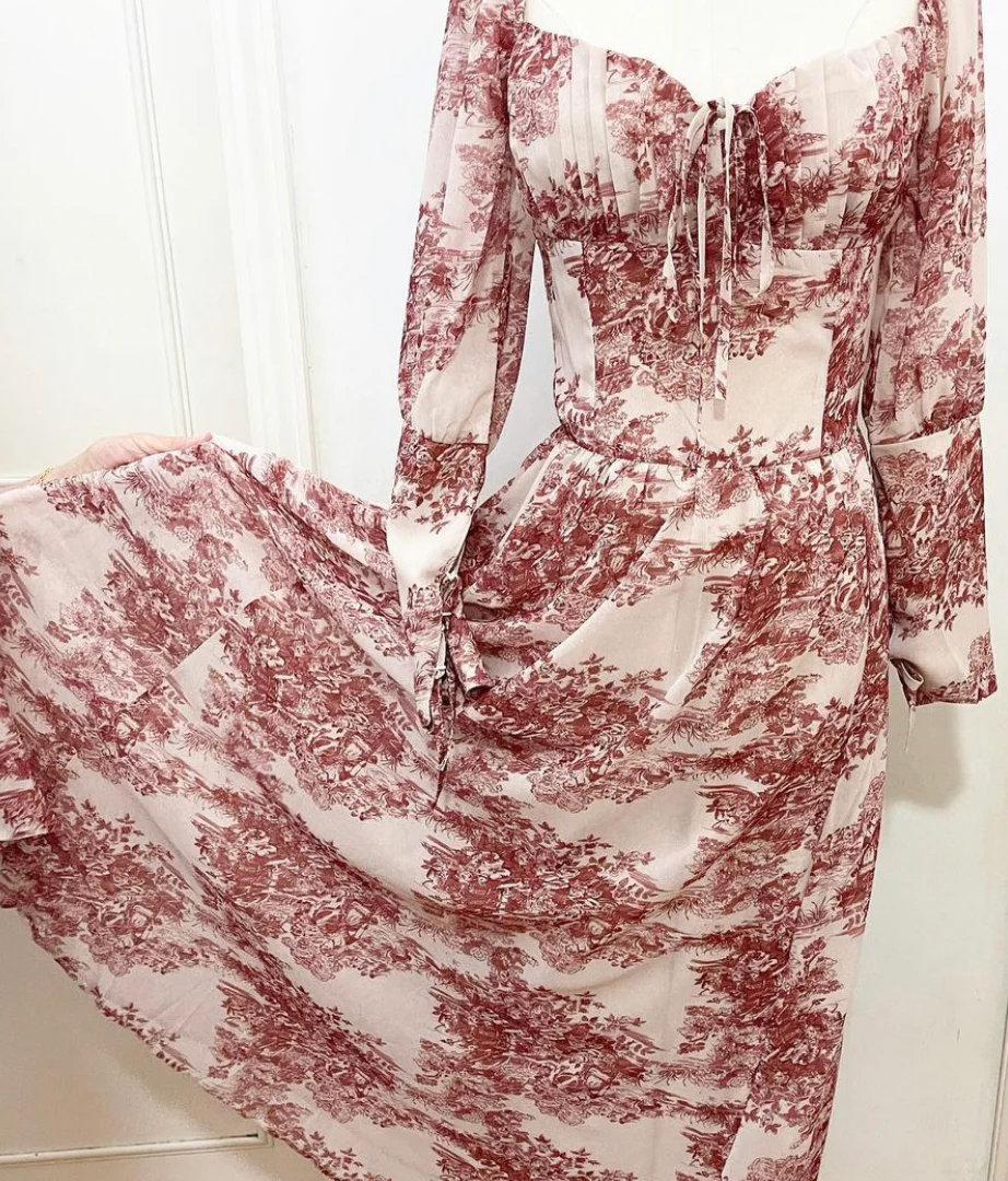 Autumn toile dress - Image 4