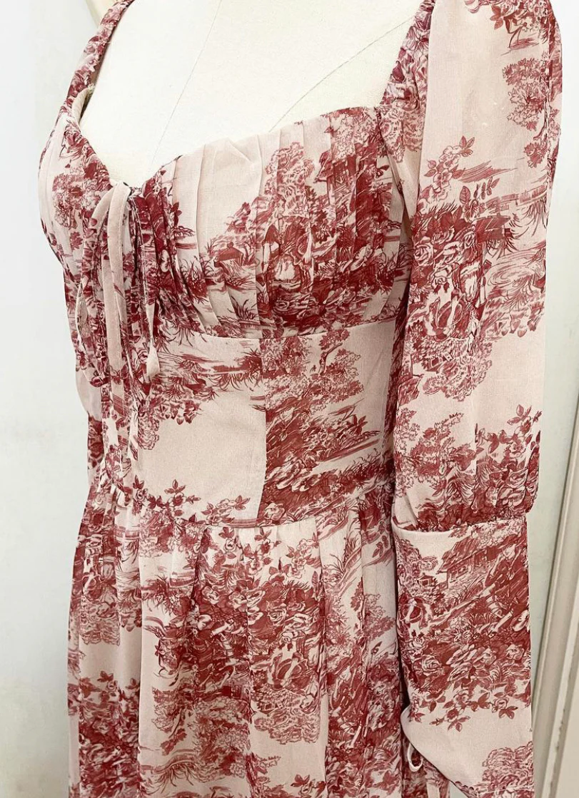 Autumn toile dress - Image 6