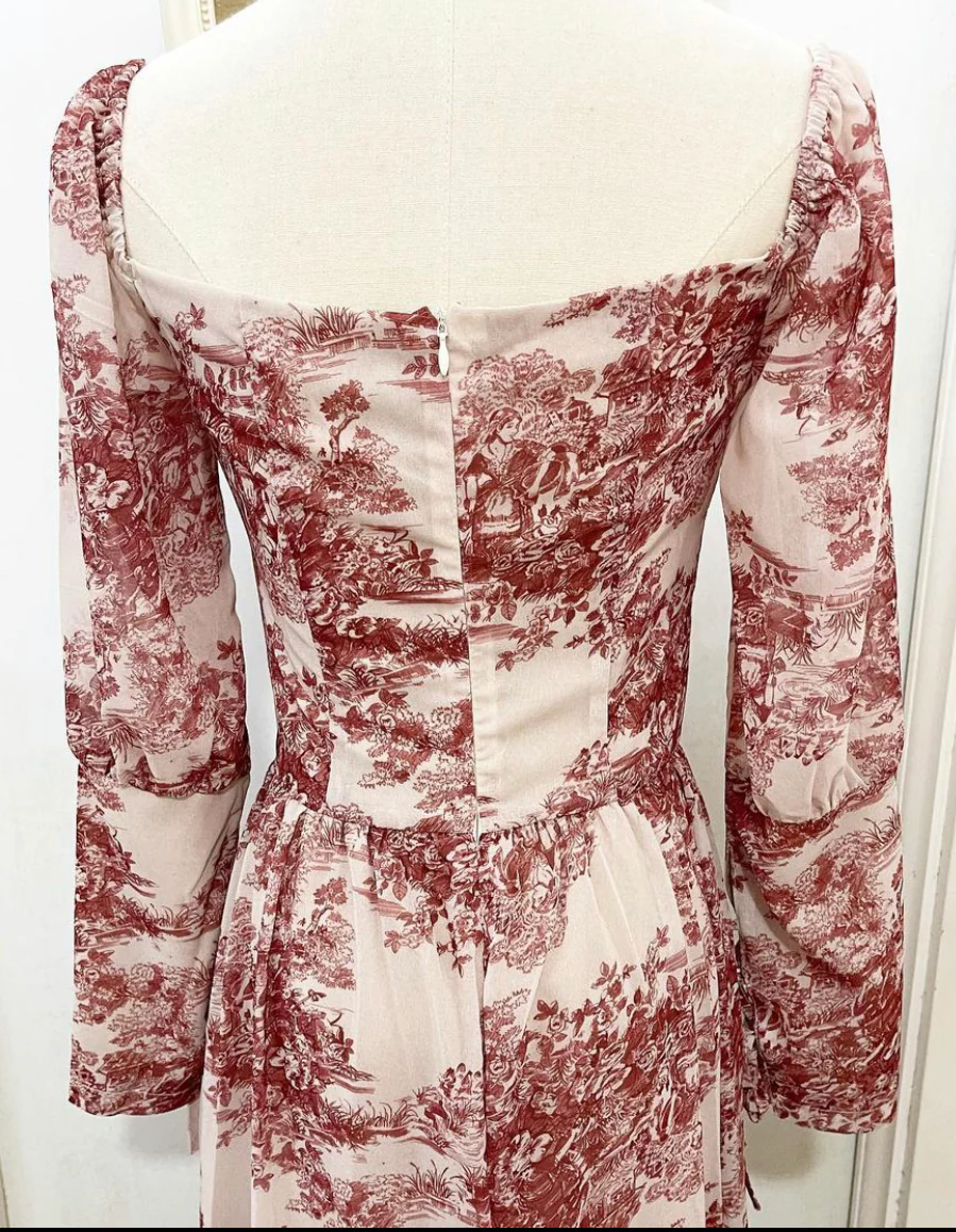 Autumn toile dress - Image 8