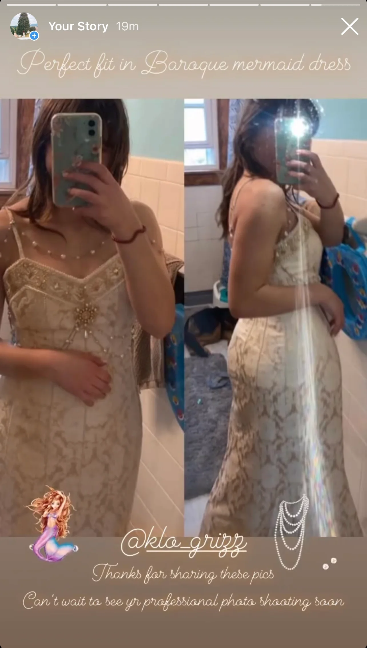 Baroque mermaid dress (original version) - Image 5