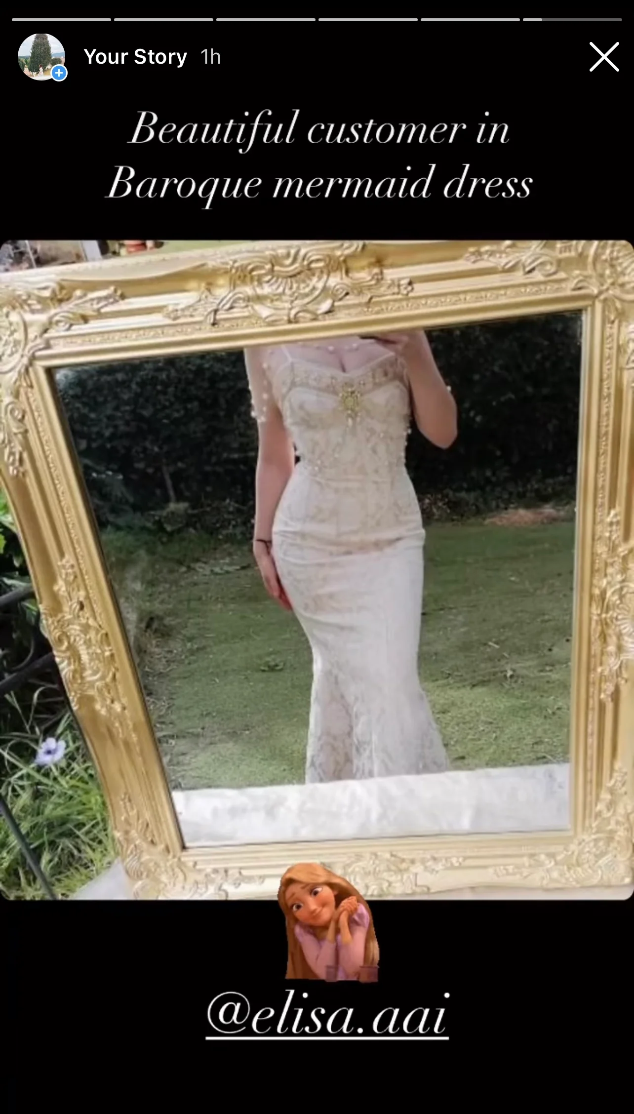 Baroque mermaid dress (original version) - Image 6