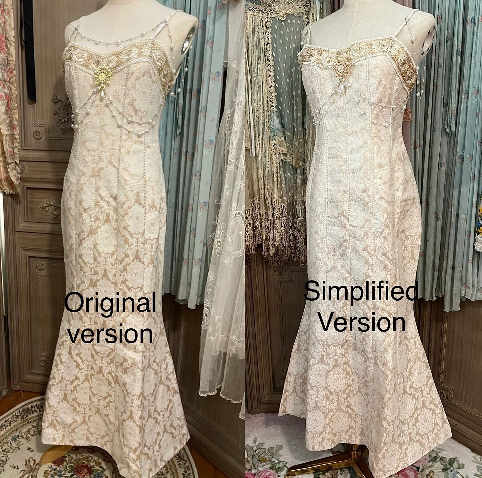 Baroque mermaid dress (simplified version) - Image 7