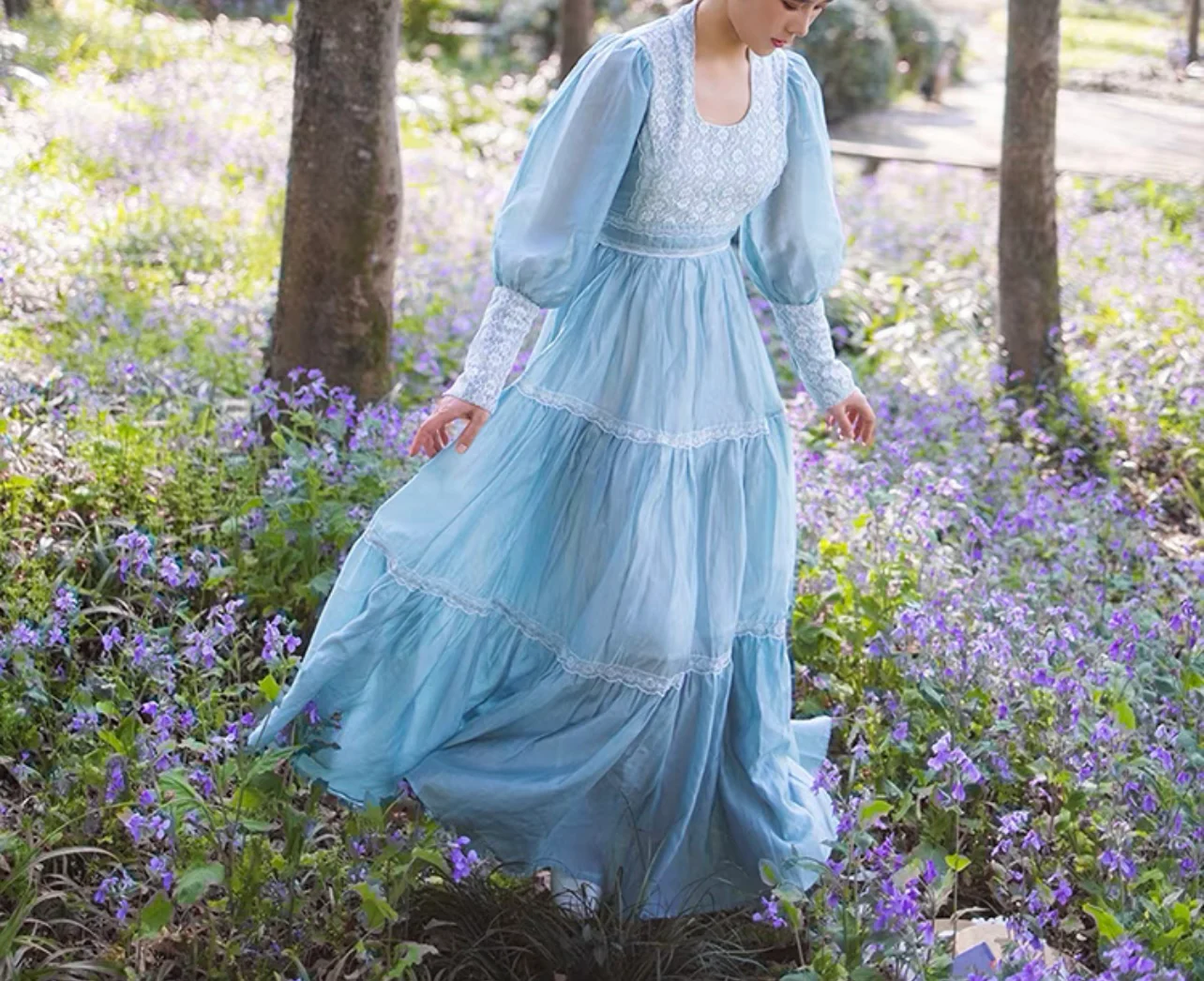 Blue pea dress - Image 13