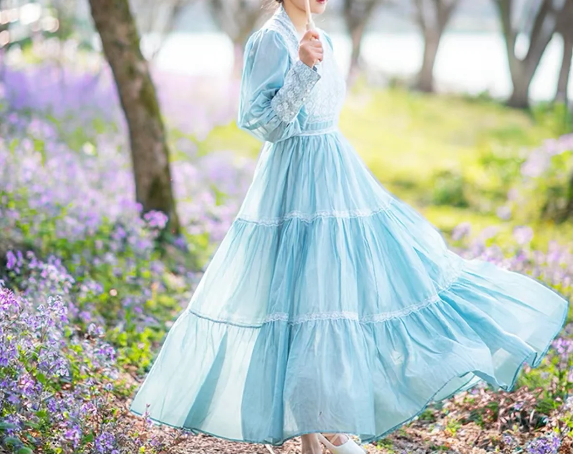 Blue pea dress - Image 15