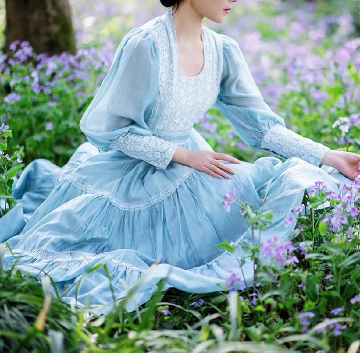 Blue pea dress - Image 16