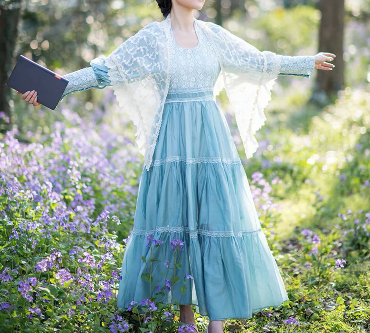 Blue pea dress - Image 17