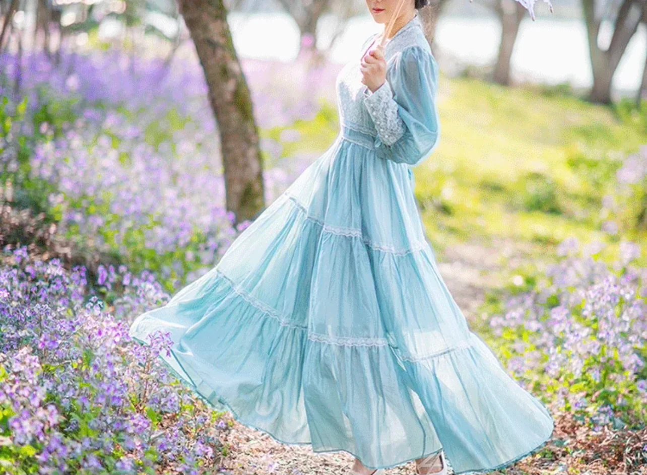 Blue pea dress - Image 18