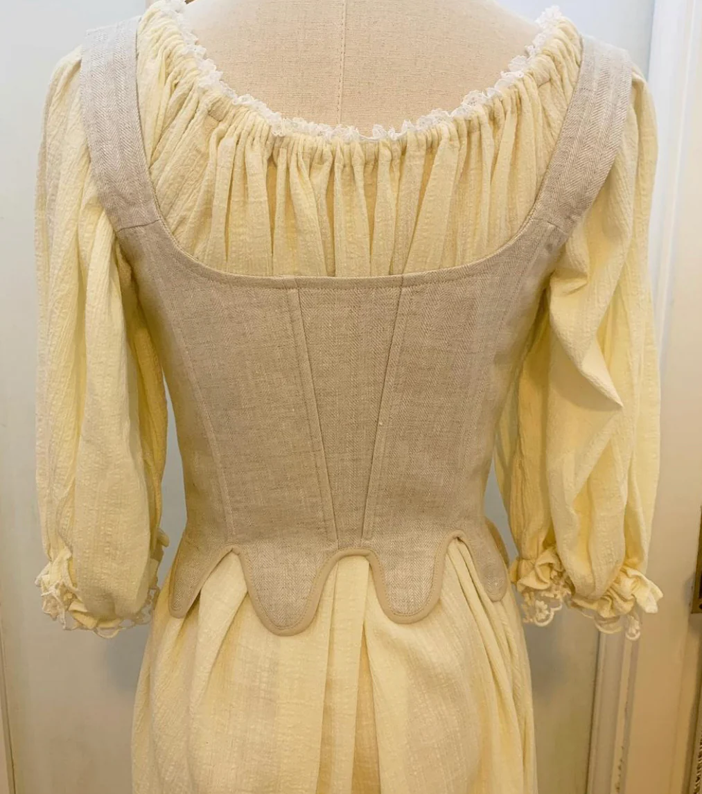 Elizabethan linen corset (stays) - Image 3