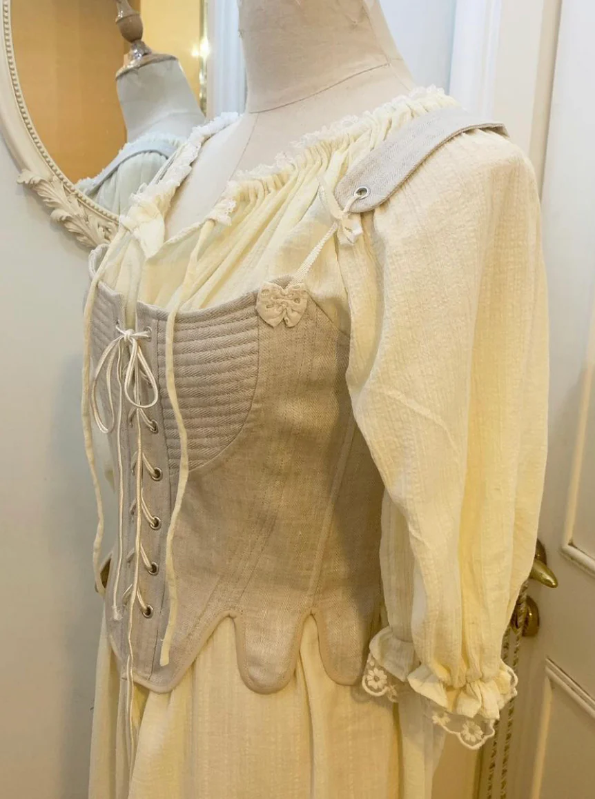 Elizabethan linen corset (stays) - Image 4