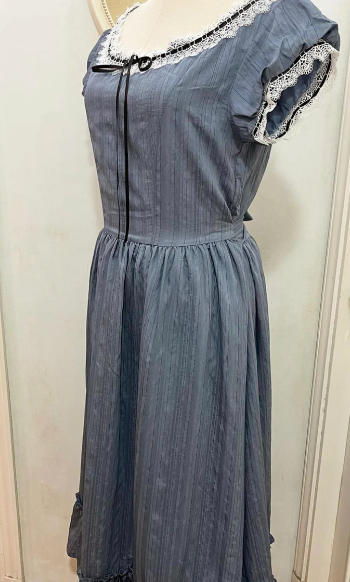 Lil women dress (black/blue) - Image 8