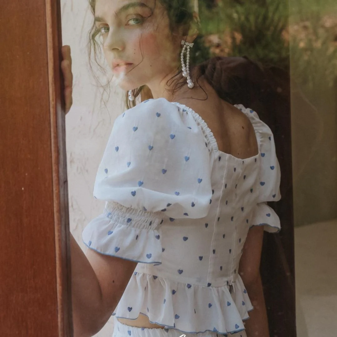 Little blue heart lawn set - Image 3