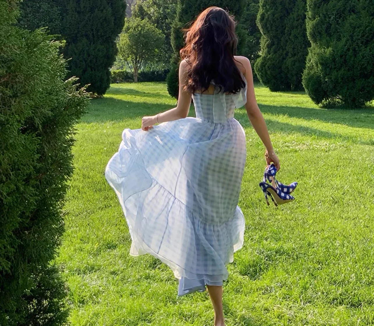 Plaid picnic dress - Image 20