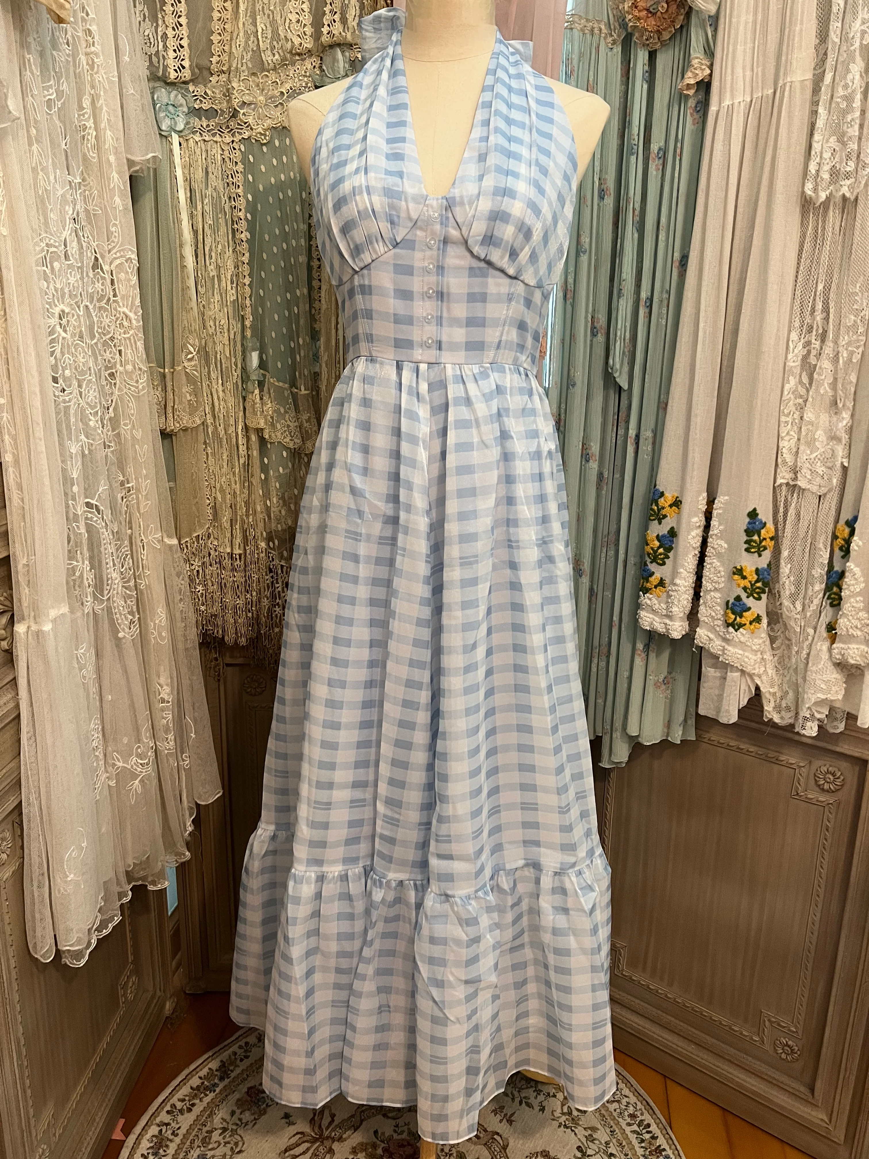 Plaid picnic dress - Image 3