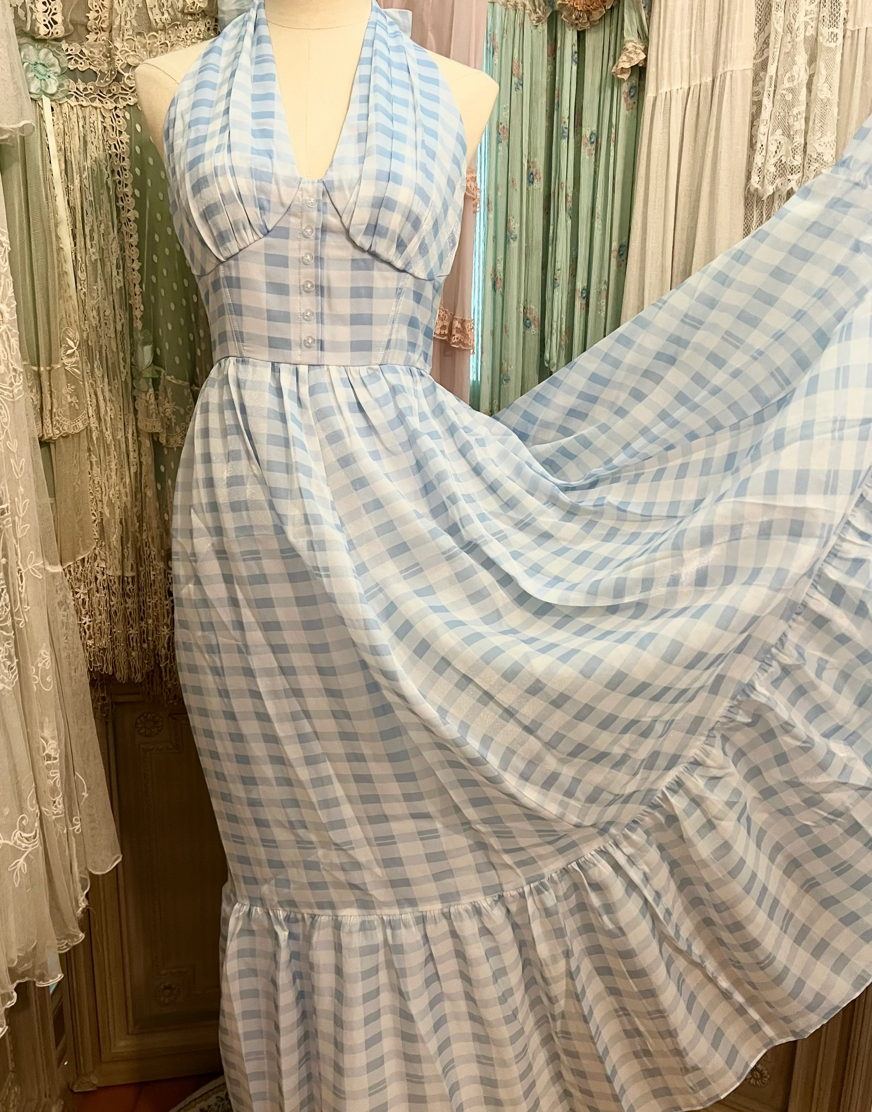 Plaid picnic dress - Image 4