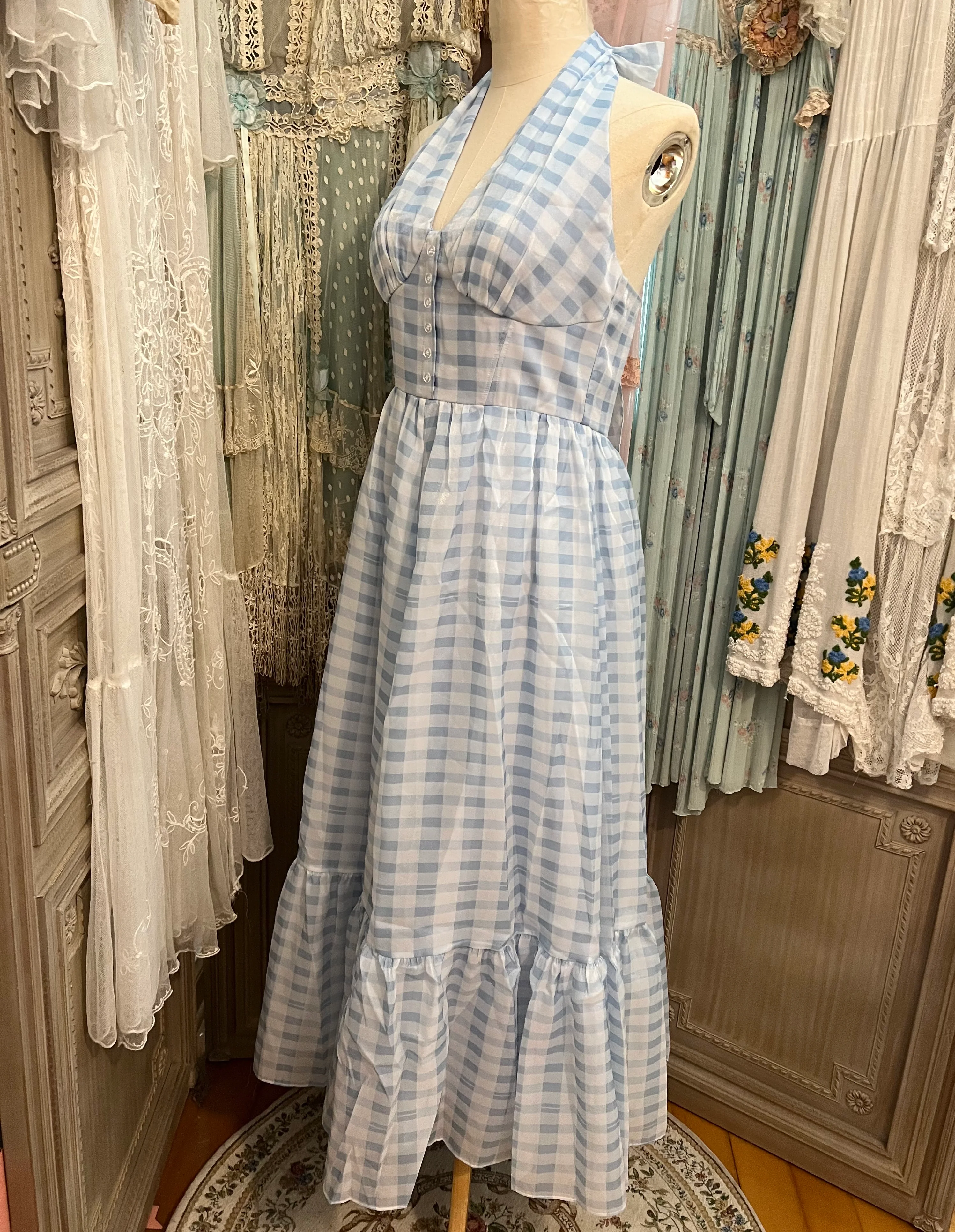 Plaid picnic dress - Image 5