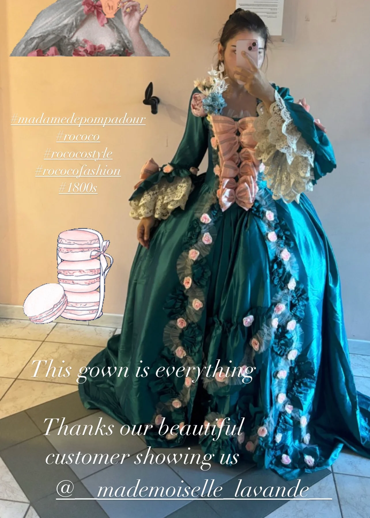 Madame de Pompadour gown - Image 7