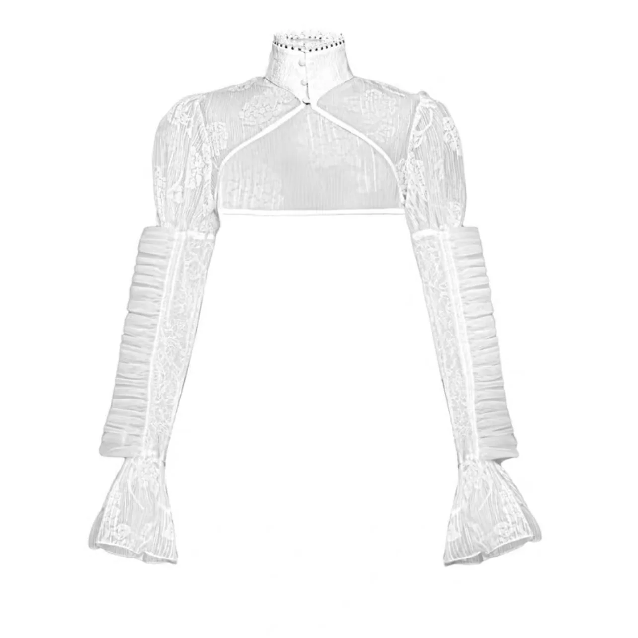 Snowy gothic bride capelet - Image 5