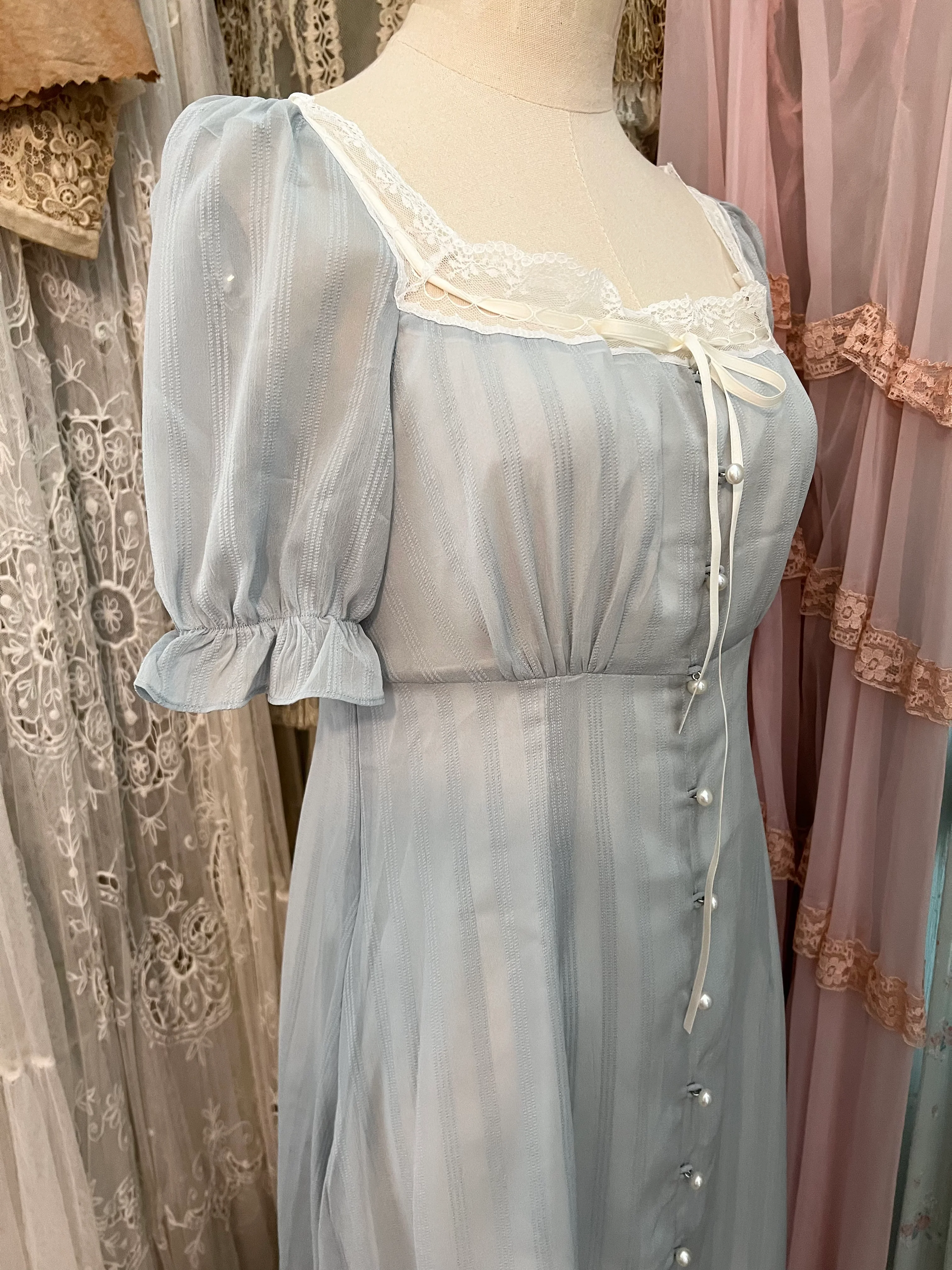 Tranquil blue dress - Image 13