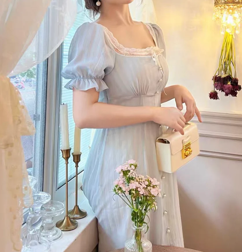 Tranquil blue dress - Image 6