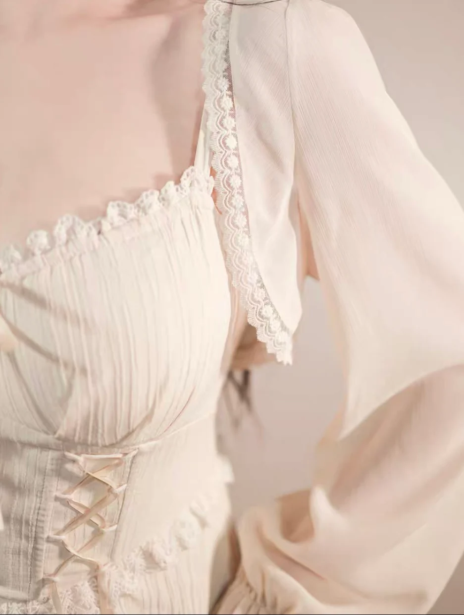 White vinegar corset dress / bolero - Image 14