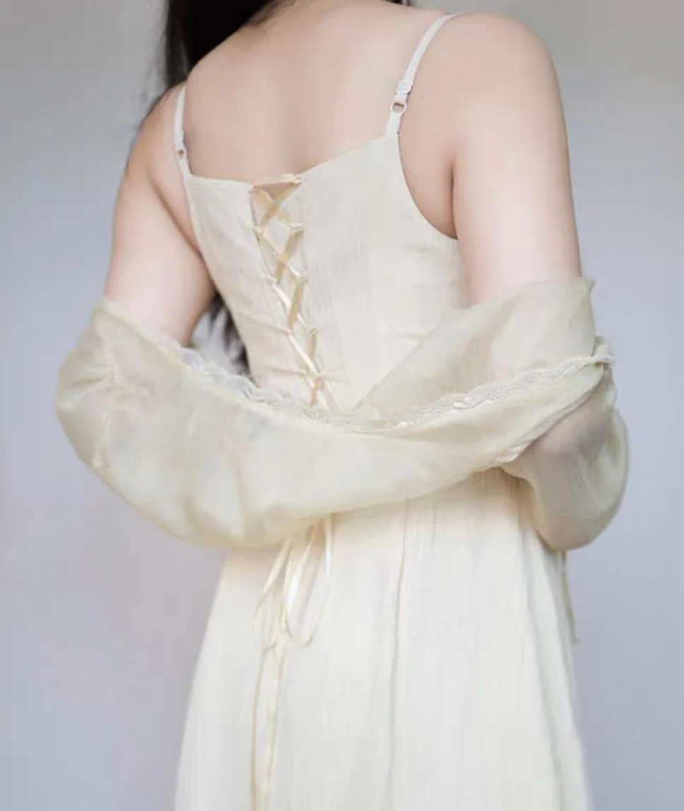 White vinegar corset dress / bolero - Image 6