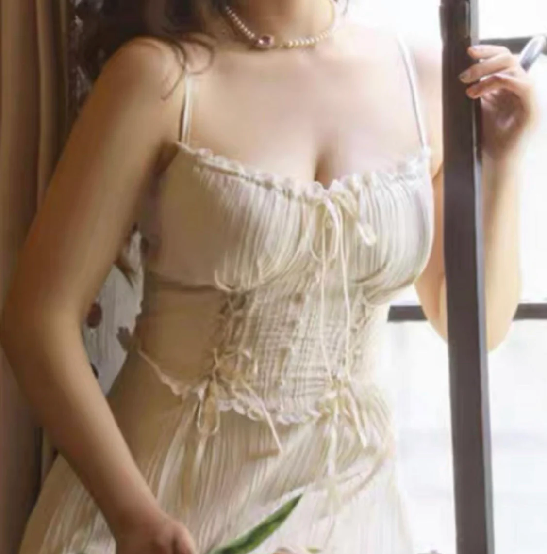 White vinegar corset dress / bolero - Image 9